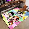 Powerpuff Design Area Rug Personalized Name- Non-Slip, Soft & Cozy Floor Mat for Living Room, Office - Indoor/Outdoor Carpet