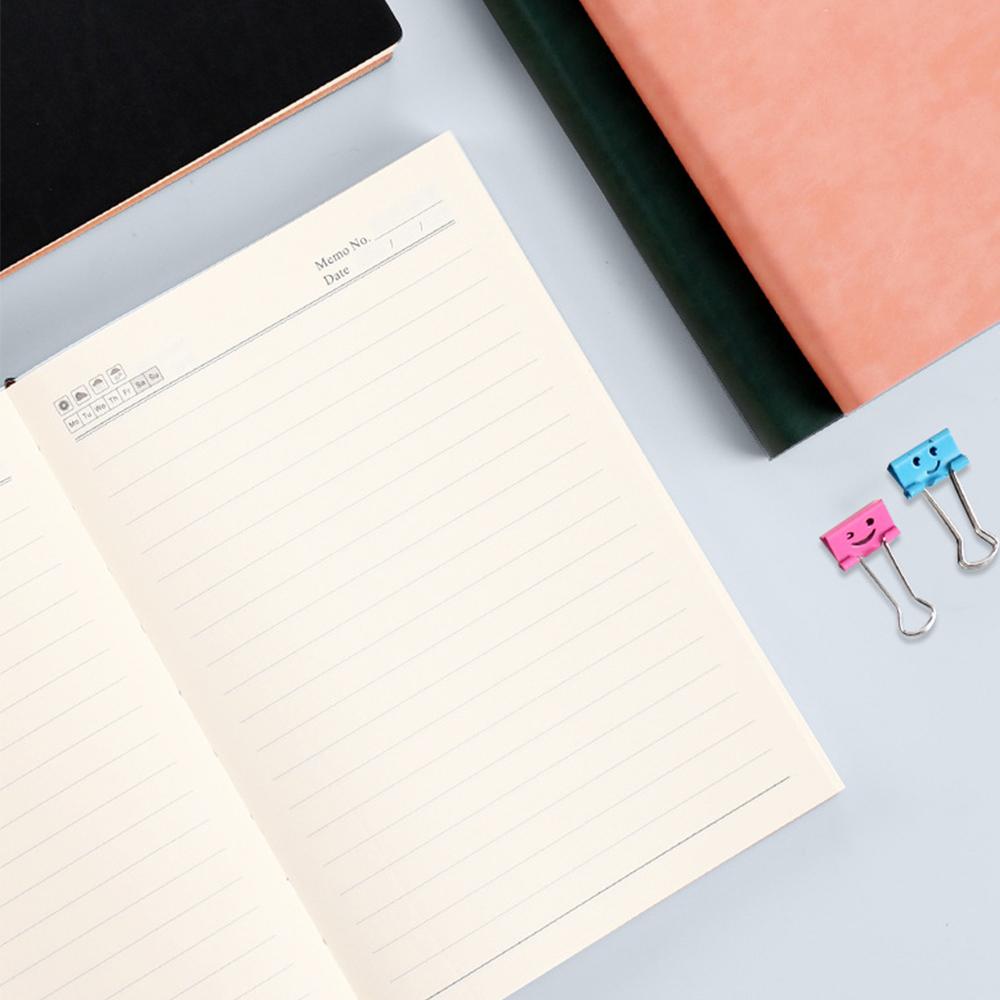 (Free Logo Engraving) A5 Soft Leather Blank Notebook, Solid Color Notepad, Business Meeting Record Book, Student Diary, Travel Log