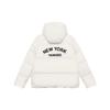 New MLB Preppy Style Collection New York Yankees FW24 Down Jacket Unisex Cream 3ADJV1046-50CRS