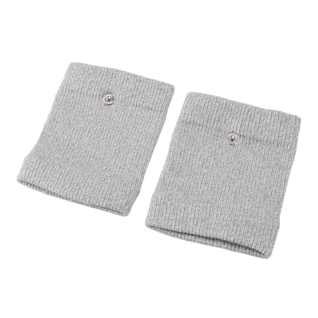 1 Pair Electrode Massage Wrist Brace Silver  DDS Electrode Pulse Conductive Wristband for Reduc