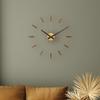 NEXTIME PLUG INN Wall Clock 2610BR, Quiet, Large, 58cm Diameter, Perfect for Offices, Living Rooms, or as a Gift
