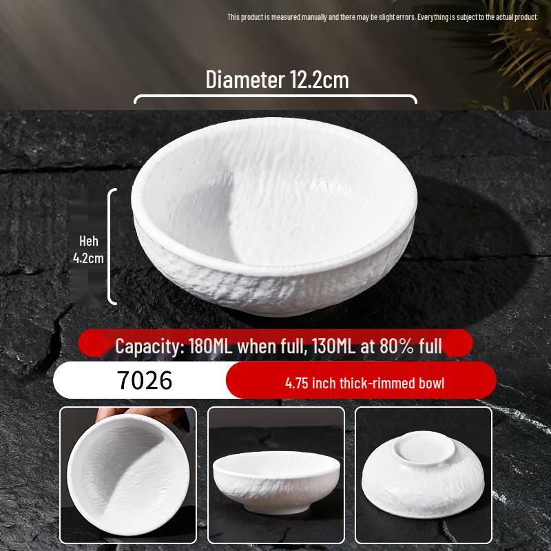 Набор из миски для риса и блюдца для соуса в стиле меламиновой керамики