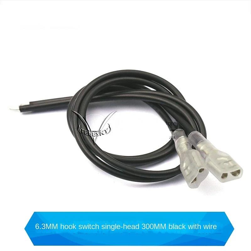 5pcs 2.8MM / 4.8MM / 6.3MM Spring Strip Wiring Terminal Wire with Sheath Single Head Double Head Harness Connecting Wire Fuses4