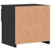 Nightstand Black 40x30x39 cm Engineered Wood
