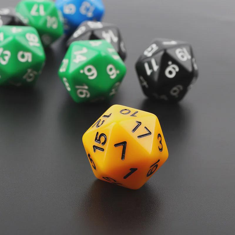 Экологичные акриловые игральные кости D20 для студентов и геймеров - Математика и помощь в обучении