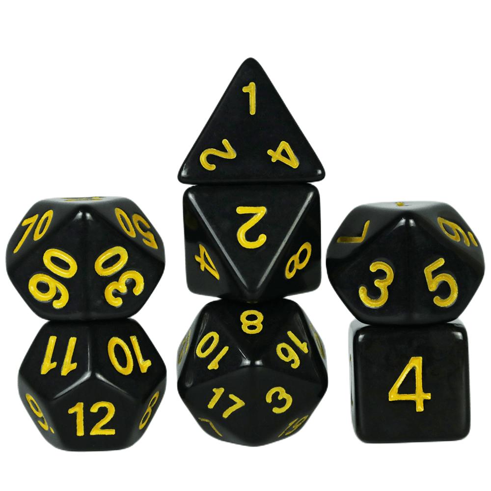 Набор игральных костей 7 шт. игральные кости для ролевых игр DND RPG настольные игровые аксессуары DND многогранные игральные кости