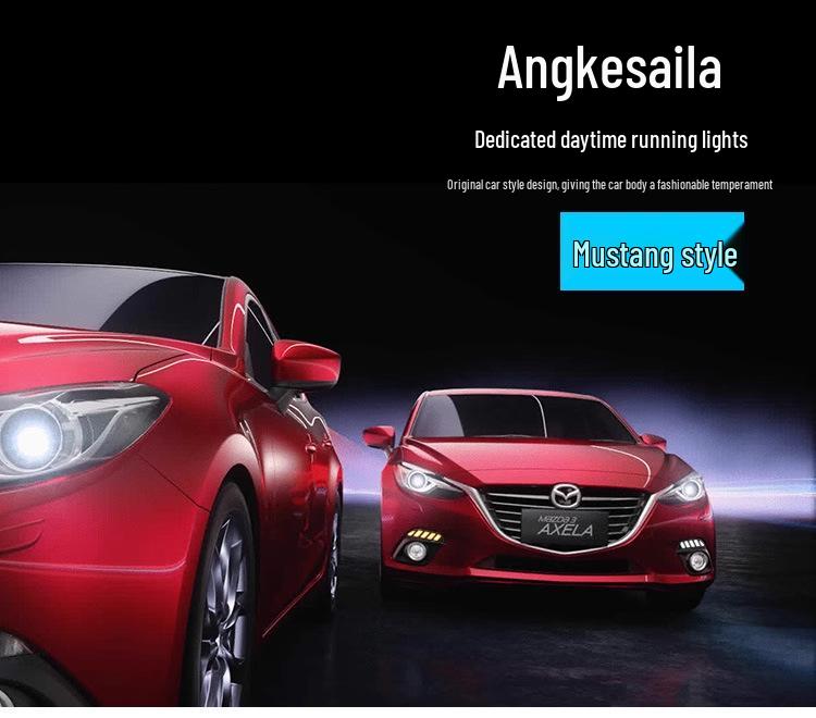 Mazda Axela 14-19 Светодиодные Дневные Ходовые Огни и Противотуманные Фары Комплект для Модификации Бампера