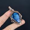 Blue Flash Labradorite Jewelry,999 Copper Wire Wrapped Pendant, Handmade Gemstone Jewelry, Gifts For Wife Brand New Pendant