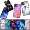 Чехол для Apple iPhone 17 16 11 Pro XS Max XR 6 7 8 Plus 16E SE 2020 Air 5 SE2 Чехол для телефона Мраморная текстура Цветочные обои