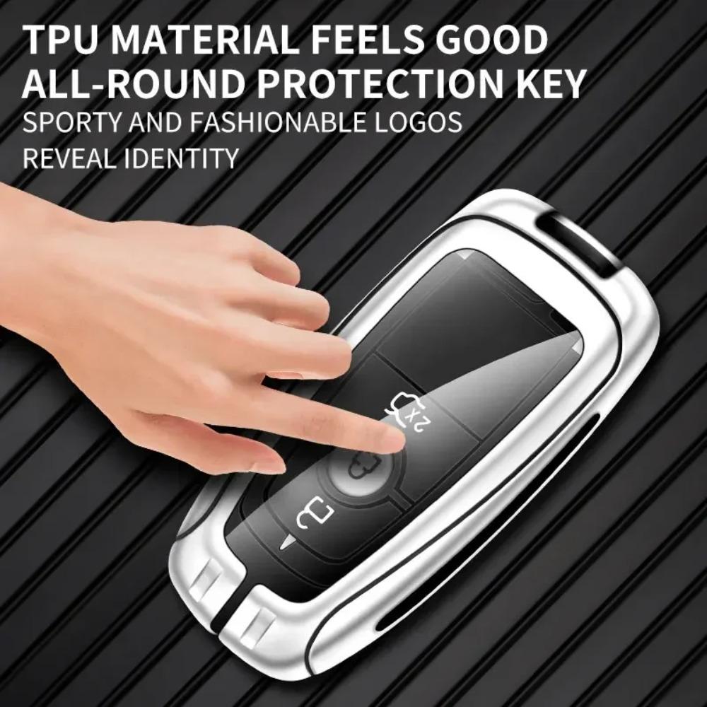 Чехол для автомобильного пульта из цинкового сплава для Ford Ranger Wildtrak, Защитник пульта дистанционного управления для Ford Ranger Wildtrak, Аксессуары для чехла ключа