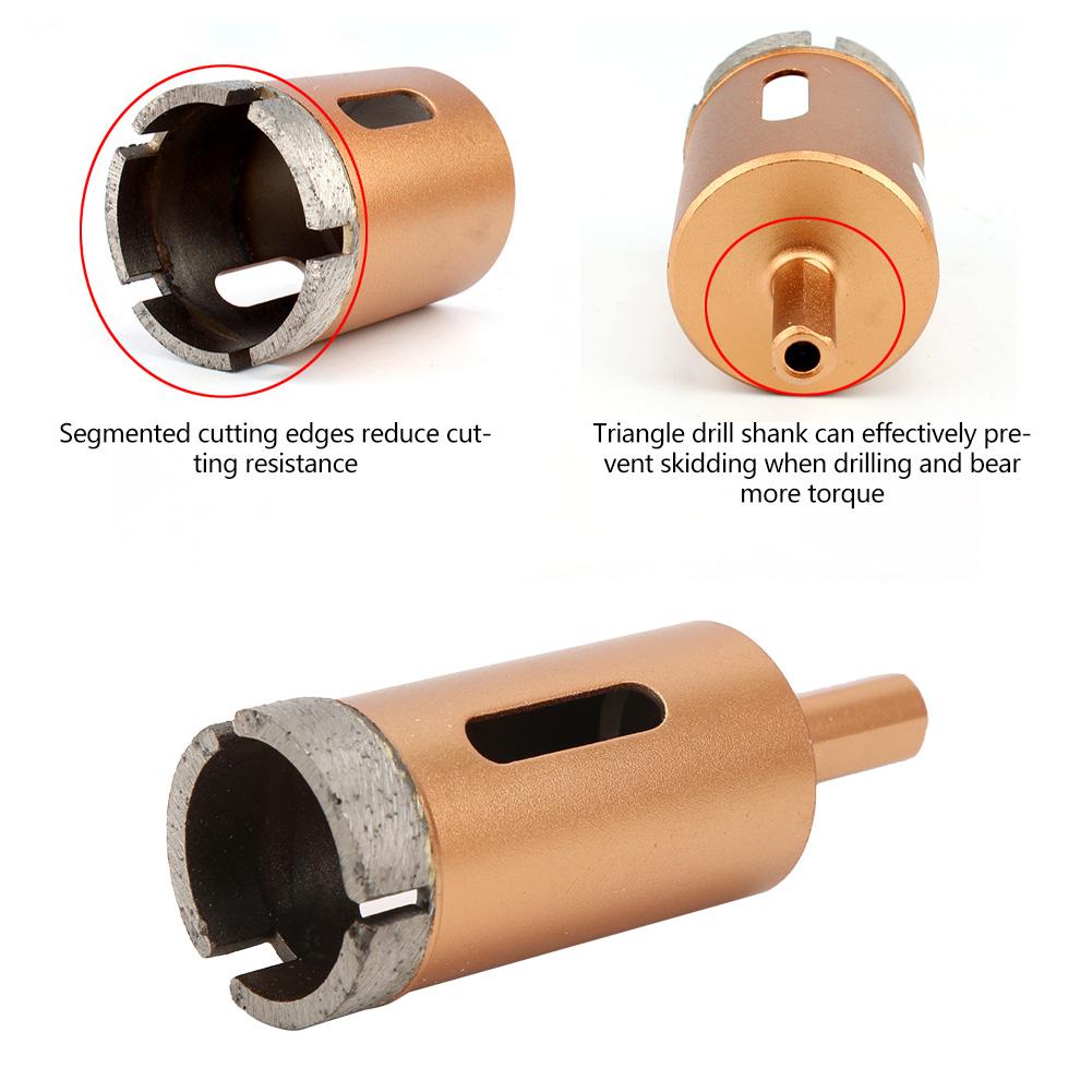 Diamond Core Drill Bit Hole Saw for Marble Ceramic Tile Concrete Glass 2538mm30mm