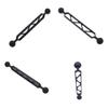 8inch Dual Ball Head Joint Adapter Extension Arm for Underwater Clamp Mount Scuba Diving Lights Torch Accessory