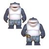 WM2423 WM2424 Big King Shark Building Blocks Ripster Jab Slammu Cartoon Mini Action Toy Figures Assemble Toys Kids