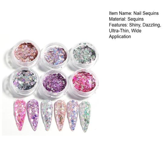 1 набор DIY достаточное количество экологически чистые ультратонкие сверкающие красочные блестки для ногтей блестки для маникюра декор для ногтей блестки