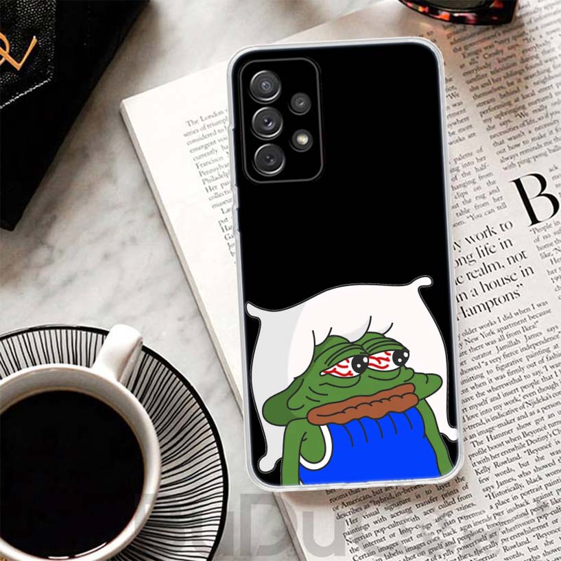 Милые лягушки Вечеринка Грустный Пепе Чехол Для Samsung Galaxy A51 A50 A71 A70 Чехол для телефона A21S A31 A41 A10 A20E A30 A40 A01 A11 A6 A7 A8 A9