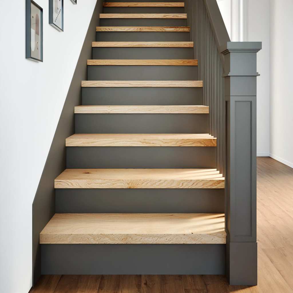 Wooden Stairs Treads 2 pcs Untreated 70 x 30 x 2 cm Solid Oak