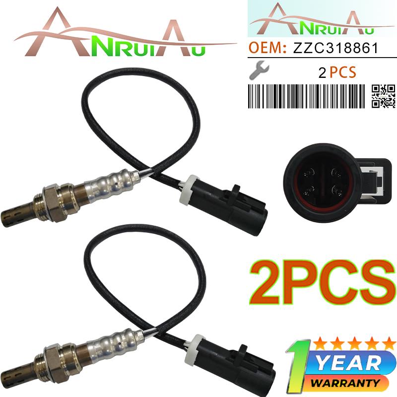 New 2PCS 15716 Oxygen Sensor Upstream Downstream XR3Z9G444CA Compatible with Aston Martin Ford Lincoln Mazda Mercury Frontier