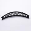 Hair Wave Clip Hairpin Shape Plain Comb Clip Ponytail Holder Black/White Korea Bangs Comb Banana  Unique