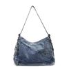 Denim Bag Large-capacity Single-shoulder Bag Laid-back Style Student Commuting Crossbody Bag