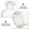 2Pcs Glass Diffuser Bottles for Reed Diffusers Elegant Cylindrical Design Empty Refillable Aromatherapy Jars Small Mouth
