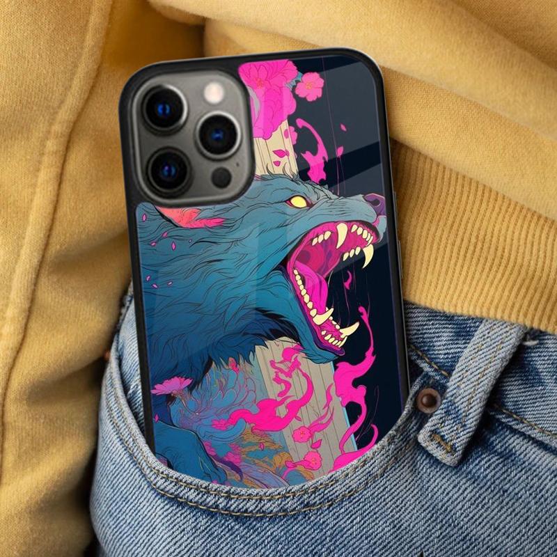 Wolf Art Soft Phone Case for iPhone 17 Air 16e Pro max 15 Pro 13 14 Plus 11 12 MagSafe Magnetic Coque