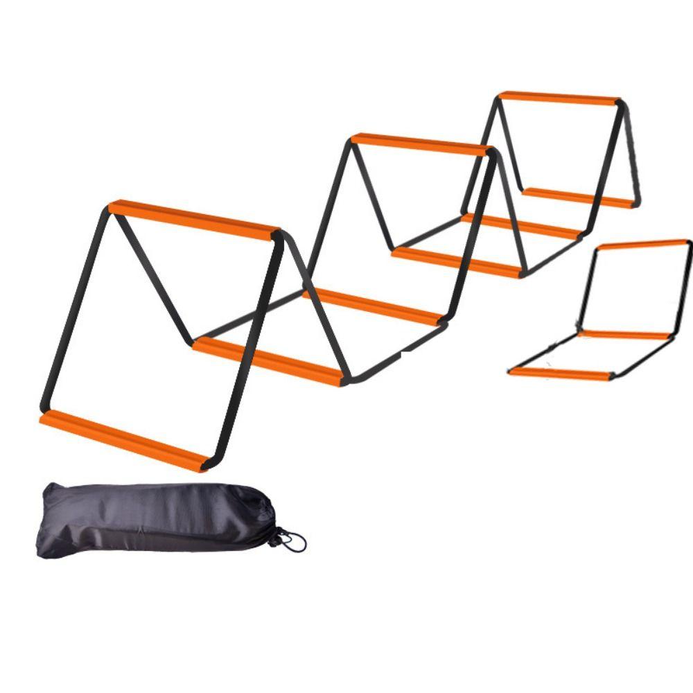 Orange Agile Ladder Carbon Steel Footwork Training Jump Ladder Football Equipment