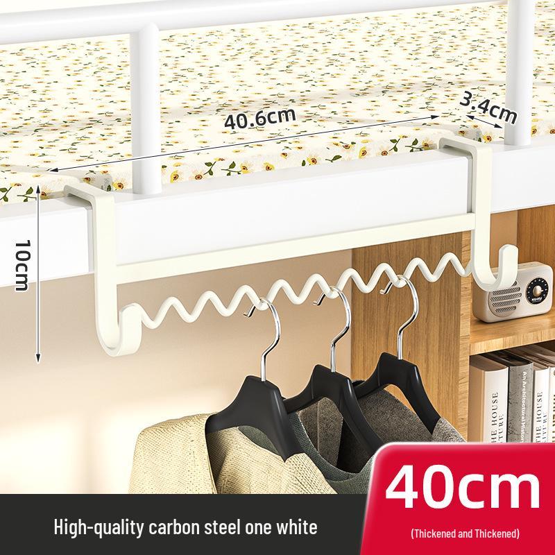 Подвесная прикроватная вешалка для одежды и крючок для хранения на верхнем/нижнем ярусе.