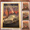 Cars Movie Retro Kraft Poster - Decorative Canvas for Kids' Rooms