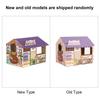 Cardboard Cat House Safe Healthy Wear Resistant Portable Cat Play House with Catnip for Cats
