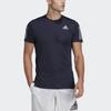 Adidas Футболка для бега Own The Run Tee с коротким рукавом, мужская футболка Legend-Ink-Blue HB7438