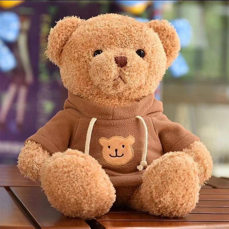 New Sweater Bear Plush Toy Cute Sweater Teddy Bear Doll Grabbing Machine for Girls Gift Doll