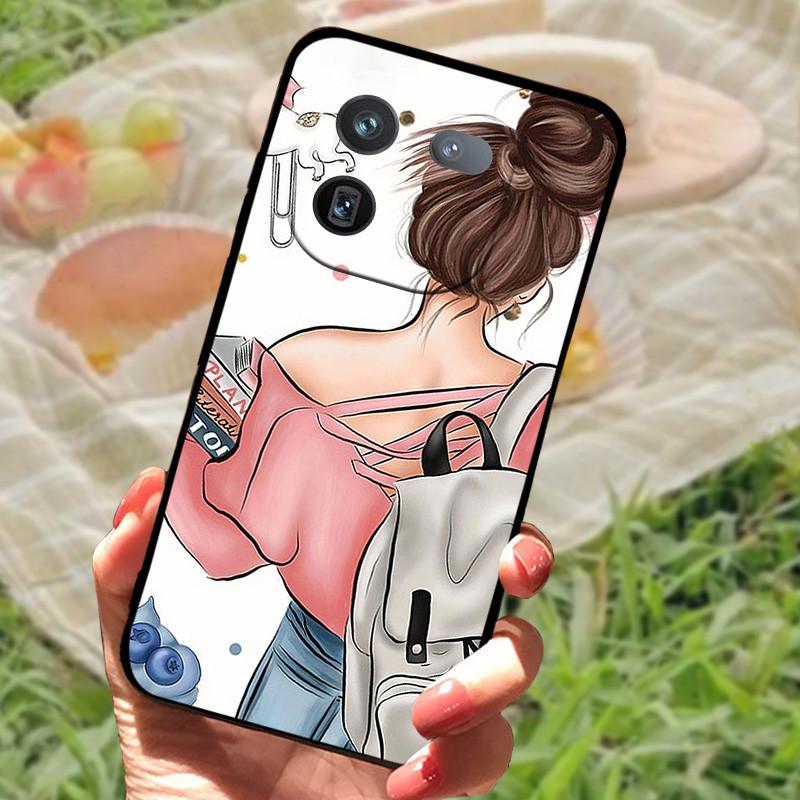 Чехол для Vivo IQOO 12 Pro Мягкий Мраморный Черный Силиконовый Задняя Крышка Телефона Для Vivo IQOO 12 Pro Чехол Крышка IQOO12 Pro Coque Funda