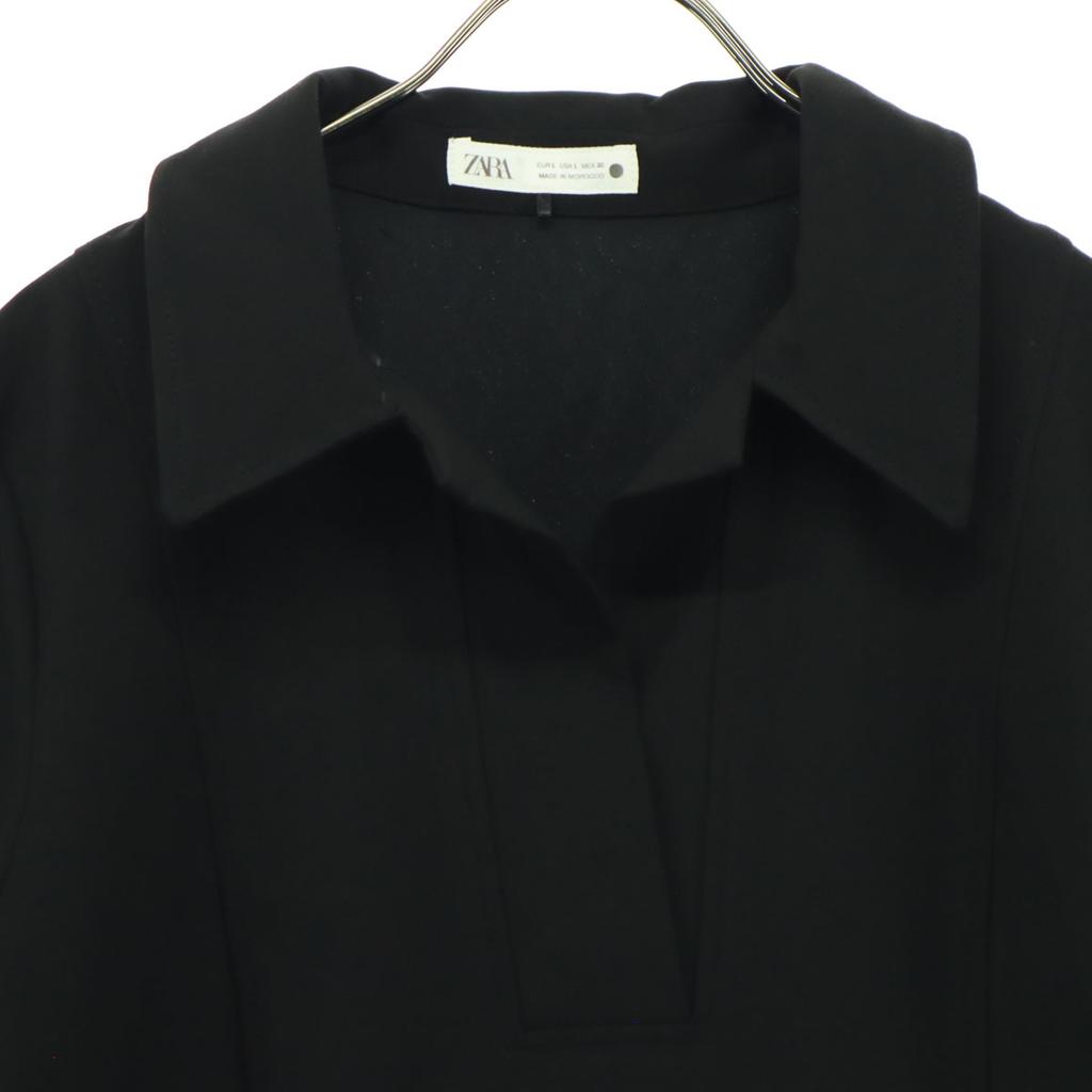 Zara Мужское поло с коротким рукавом L черное Б/У