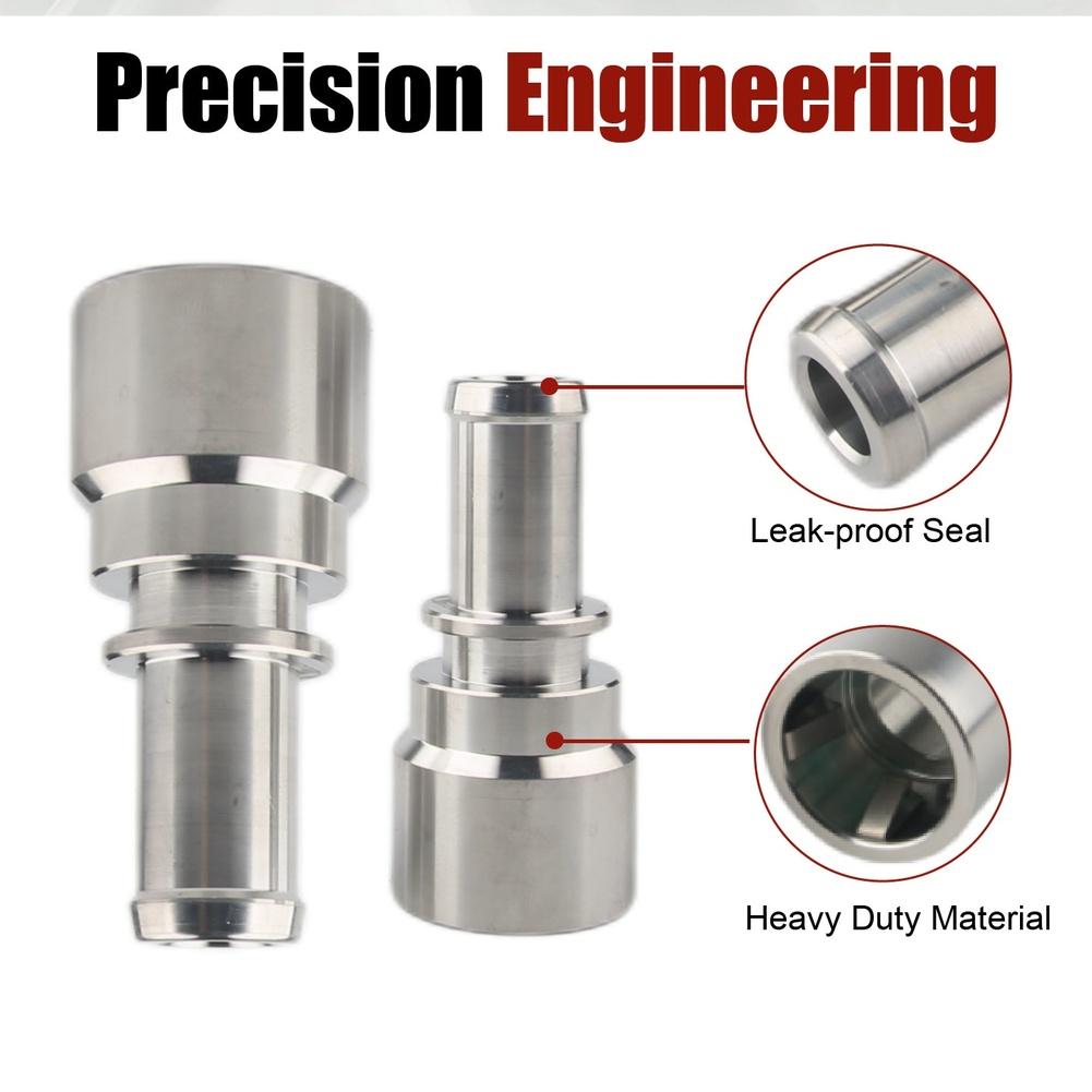 Coolant Connector 800-409HP Made of Aluminum Alloy for HVAC Heater Core Hose Applications High Pressure Resistant