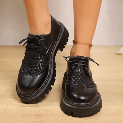 Дышащие кожаные туфли на большой губчатой подошве, повседневные туфли на толстой подошве с вырезами, увеличивающие рост