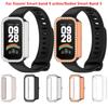 Bling PC Hollow Case Cover For Xiaomi Mi Band 9 Active Smart Watch Diamond Crystal Bumper Protective Cover For Redmi Smart Band 3 Shell Accessorie