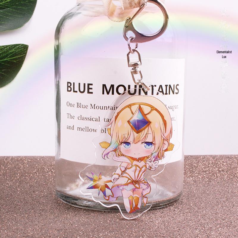 Аниме акриловый двухслойный сэндвич-подвесной брелок - Lualu Blind Monk Yasuo Comic Exhibition Accessories