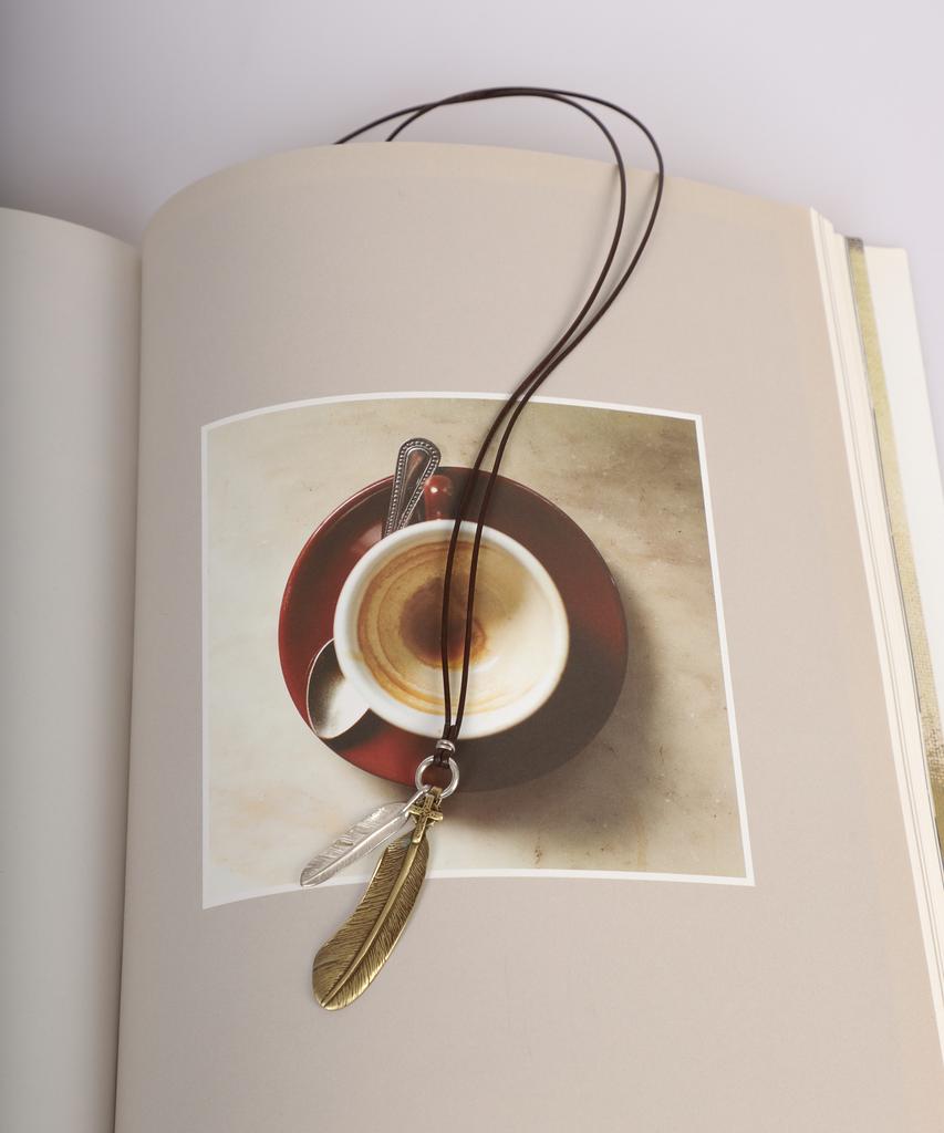 Серебряный кулон-ожерелье Selloria Diparma Leaf Colana