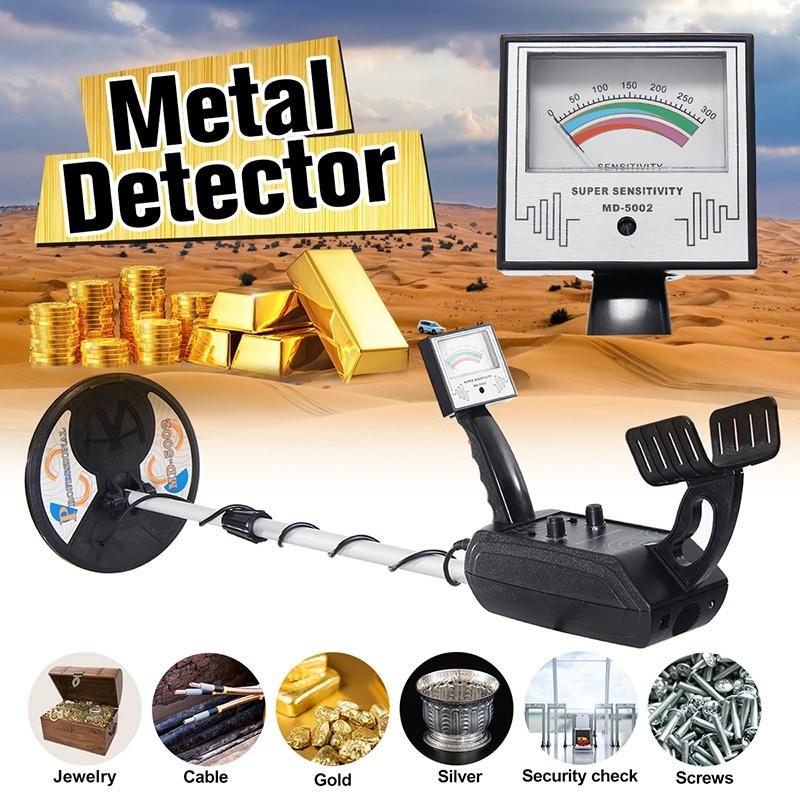 Waterproof Deep Sensitive Underground Metal Detector MD-5002 Gold Detectors MD5002 LCD Treasure Hunter Detector Circuit Black