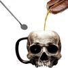 Yousheng Skull Mug Stainless Steel Human Skull Coffee Cup Creepy Zombie Beer Stein Tankard Tea Cup Halloween Horror Themed Party Gift for Men