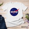 Funny NASA Nerd Logo Parody Science Astronomy Astronaut Unisex T-shirt