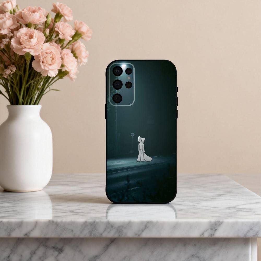 1 шт. C-Cute B-Boykisser -R Чехол для телефона Samsung S25,24,23,22,30,21,10,9,Ultra,Plus,Lite,FE,4,5 G Мягкий Черный Чехол