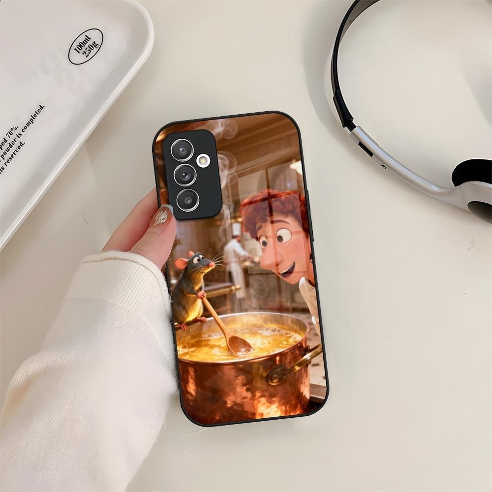 Чехол для телефона Disney Ratatouille Стеклянный Для Samsung S24 S26 S23 S20 S25 S21 S22 Ultra Fe Plus A05 A06 A16 A26 A36 A56 Coque
