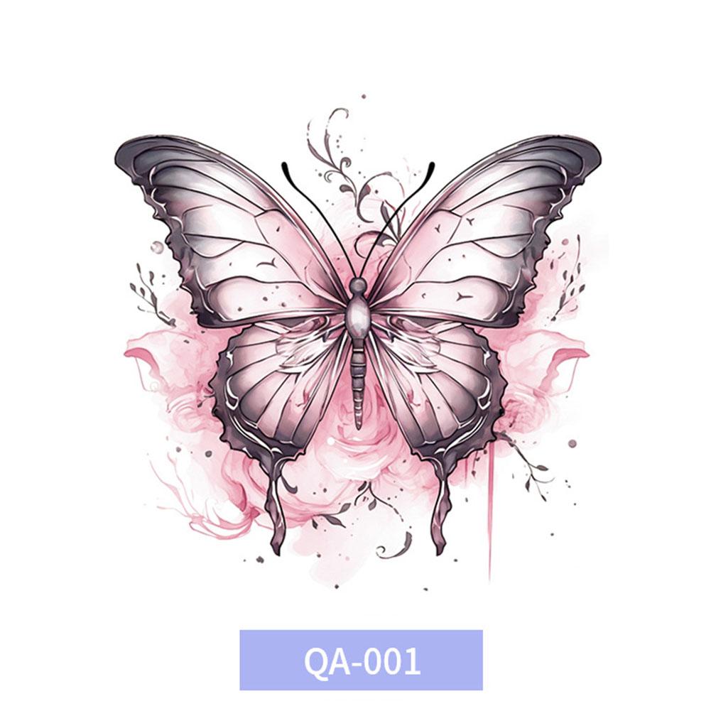 Красочные наклейки-тату с бабочками, водостойкие, долговечные, милые, японские, дофаминовые, смываемые татуировки G1S6