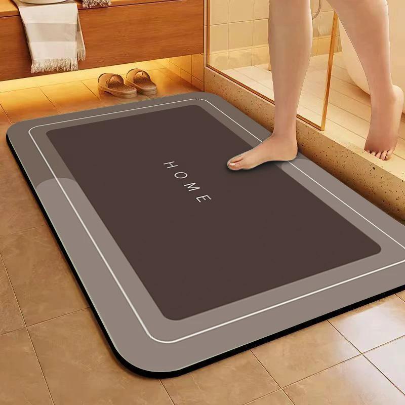 Bathroom Floor Mat Bathroom Non-Slip Absorbent Toilet Strong Doorway Bathroom Diatom Mud Quick-Drying Floor Mat Carpet Bathroom