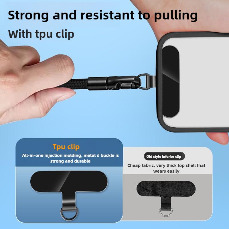 Универсальный регулируемый шнурок для телефона самоблокирующийся противоскользящий браслет прочный полиэстеровый шнур страховочный трос для безопасности смартфона
