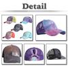 Mesh Cap Marble Pattern Hat Sports Running Outdoor CA637 [White Fang] Women's (Sky Blue)