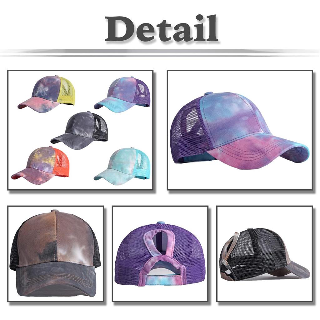 Mesh Cap Marble Pattern Hat Sports Running Outdoor CA637 [White Fang] Women's (Sky Blue)