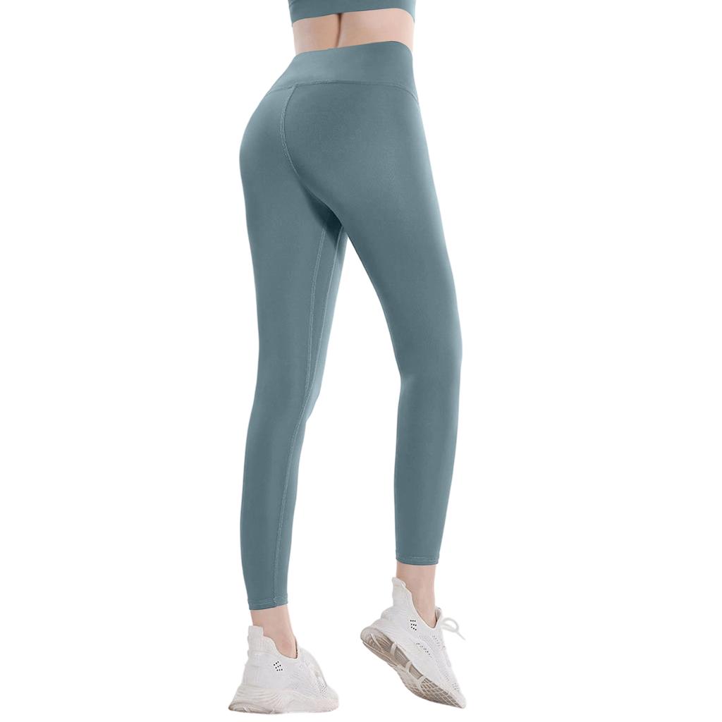 Women's Long Quick-Dry Fitness Sports Pants, Tight-Fitting High-Waisted Running Pants With Butt Lifting