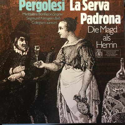 Виниловая пластинка ПЕРГОЛЕЗИ МАДДАЛЕНА БОНИФАЧЧО СИ  La Serva Padrona  Служанка-госпожа 92267 ORBIS 1970 Германия Классика Б/у